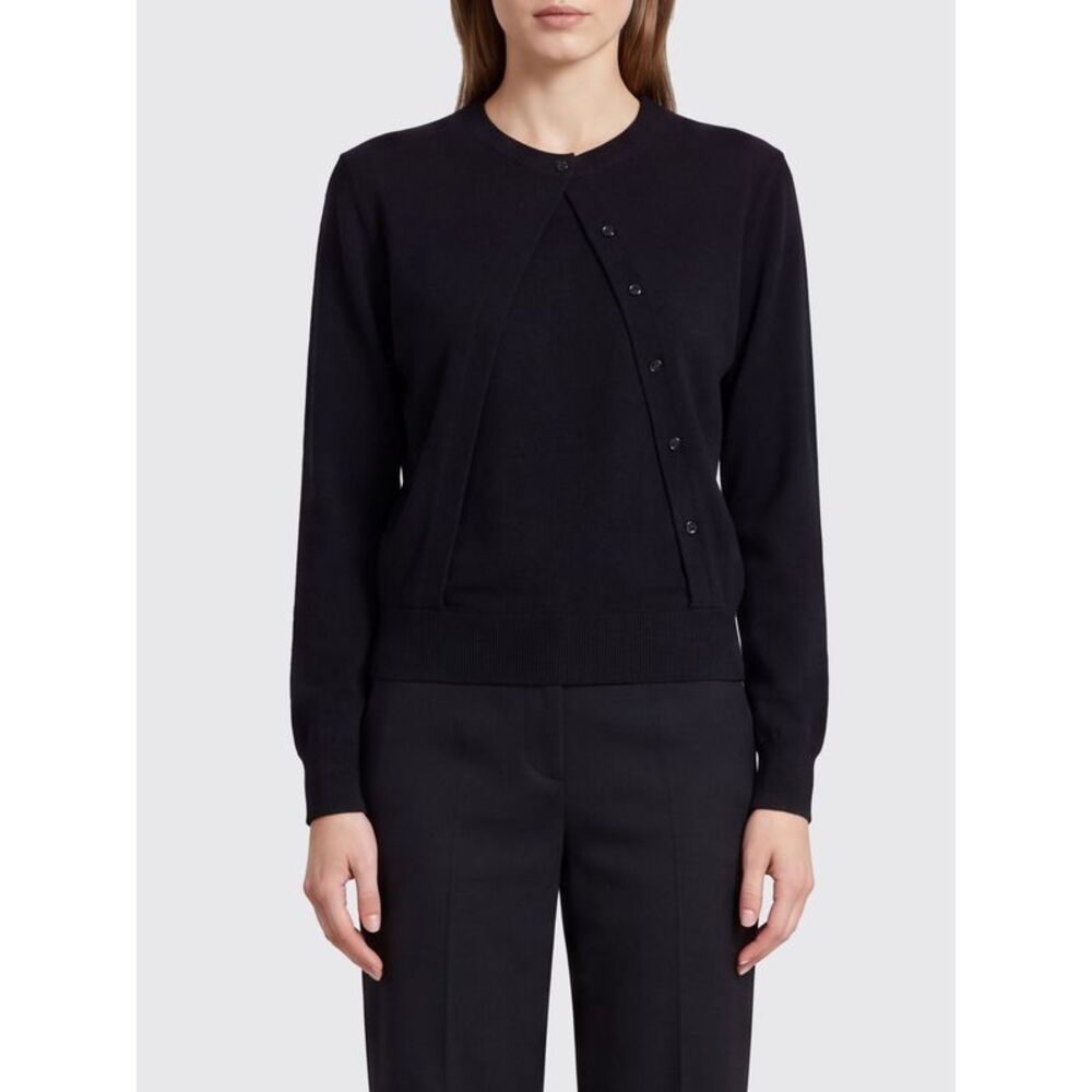 Semicouture Women Semicouture Ribbed Wool And Cashmere Crewneck Jumper